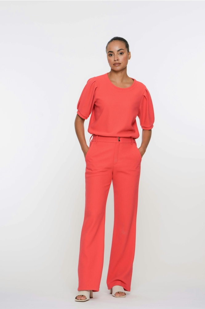 COMFY BROEK MET HONEYCOMB 51126 21 Red